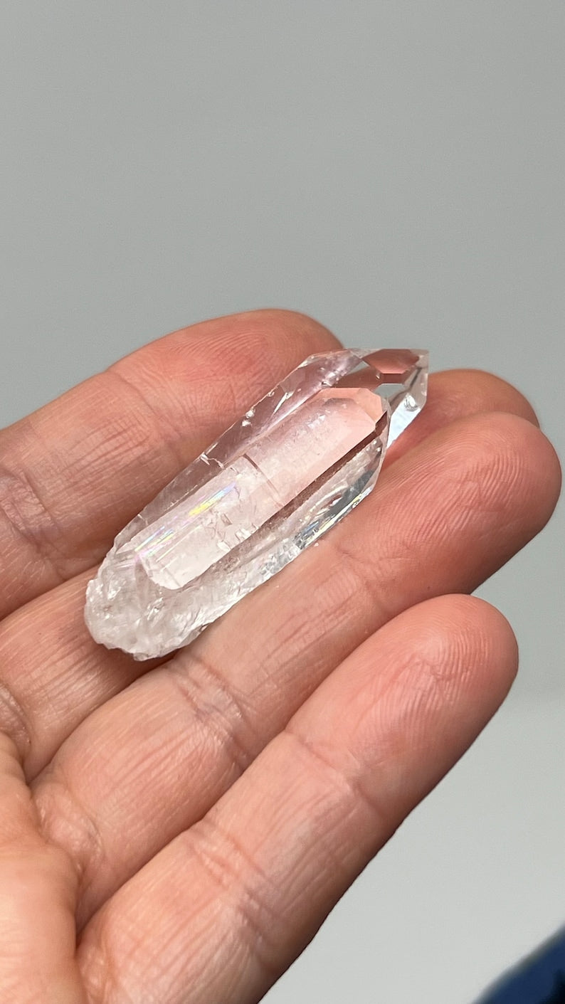 Prismatic Small Lemurian Twin Quartz, Arkansas, USA