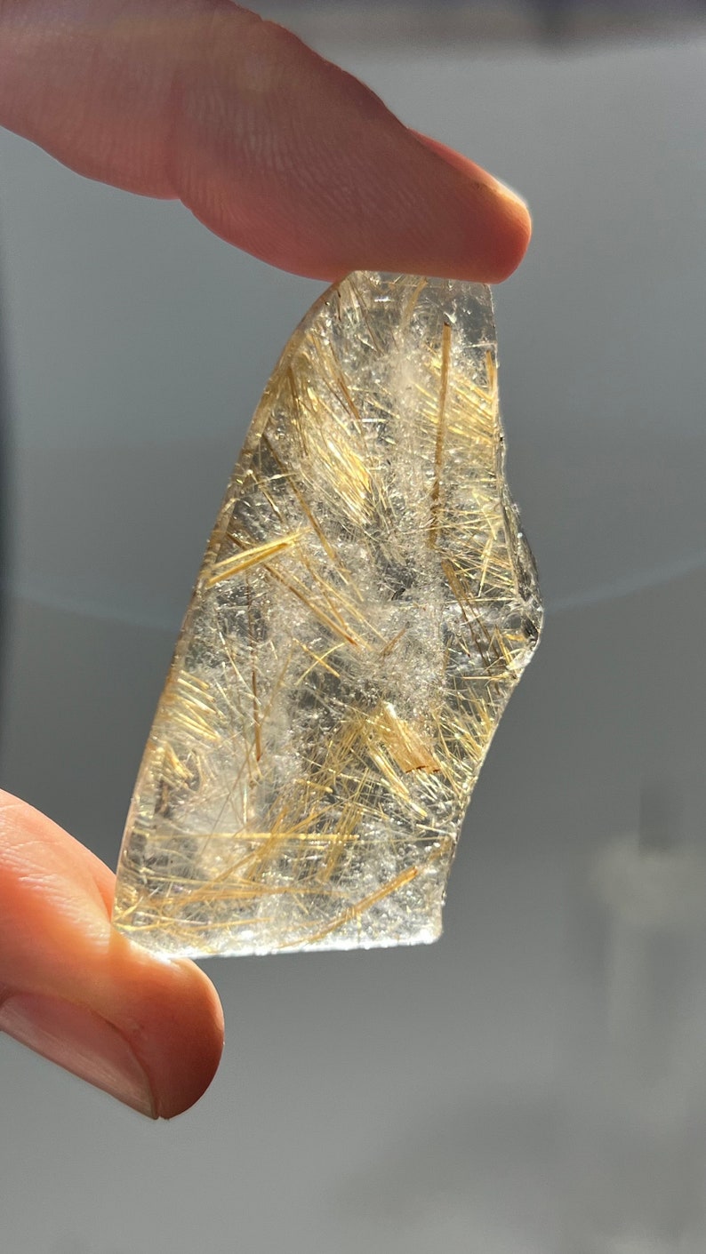 Gold Rutile in Quartz, 27g Brazil