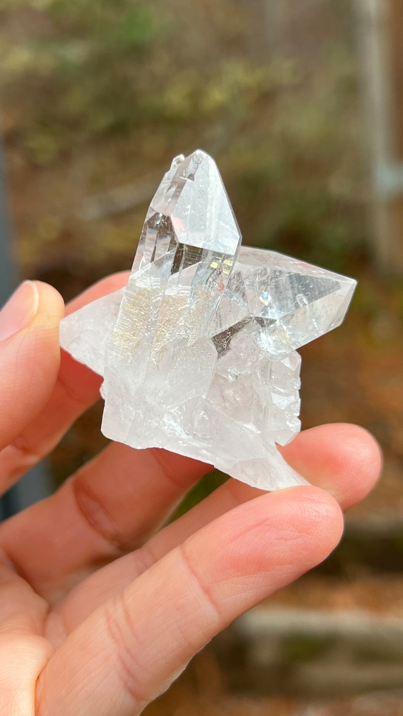 Cross Twin Lemurian Quartz, Arkansas, USA