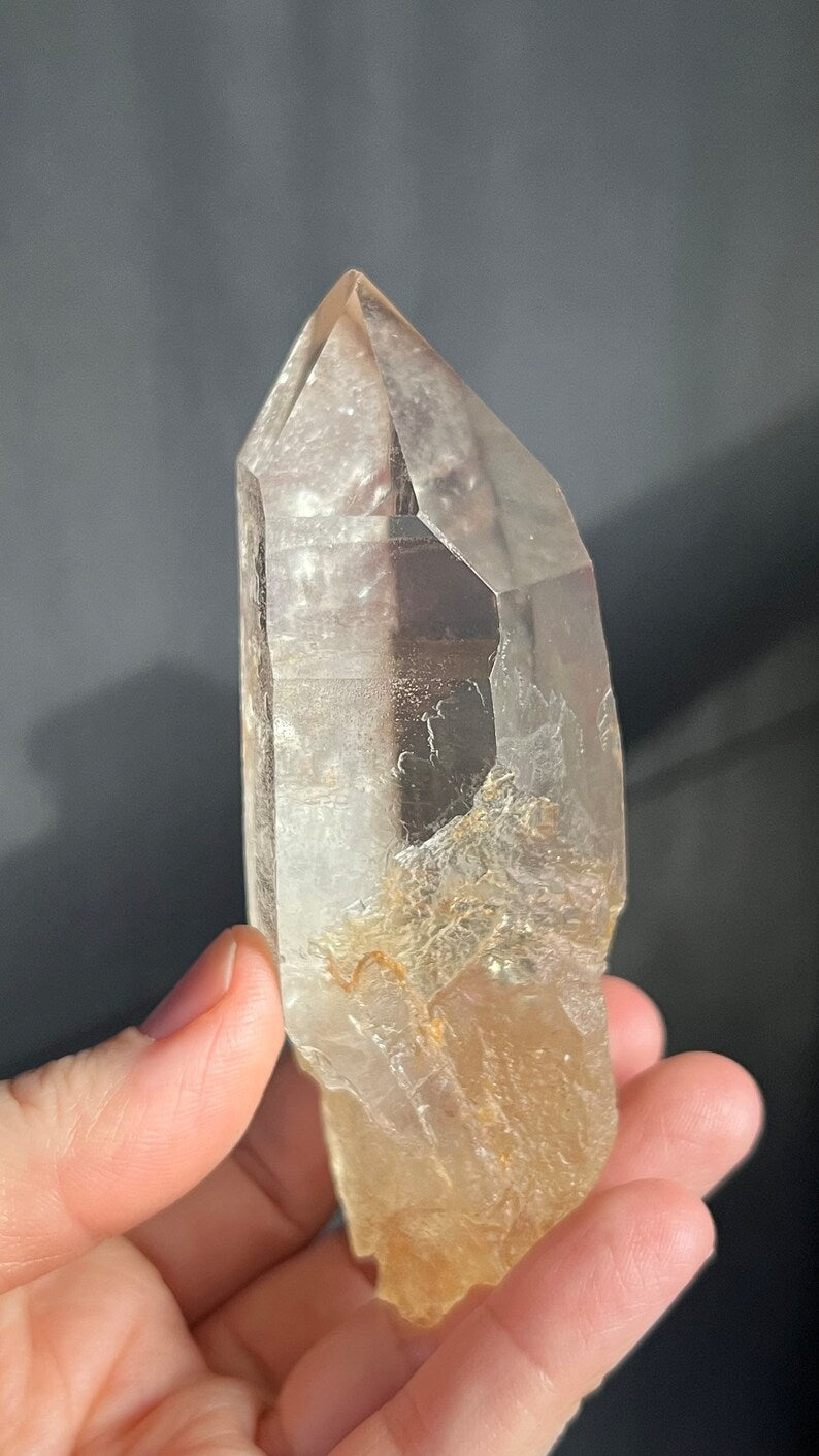 Pink Lemurian Golden Healer Quartz, Brazil