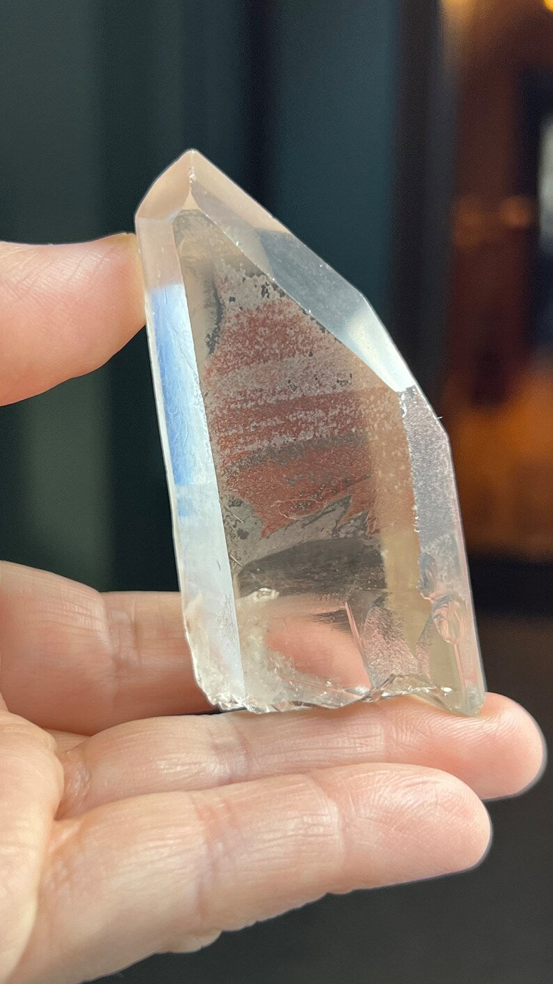 Prismatic Pink Lemurian Time-Link Quartz, Brazil