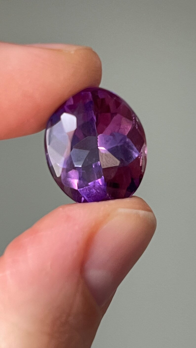 Pink Amethyst Gemstone, 13.5 ct, Four Peaks, Arizona, USA