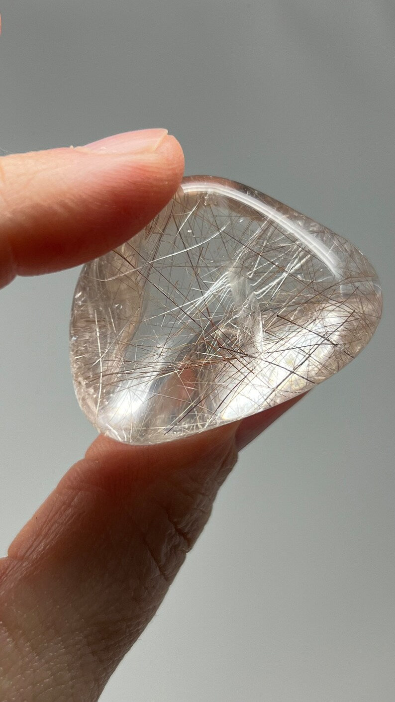 Prismatic Rutile in Quartz, 31g Brazil