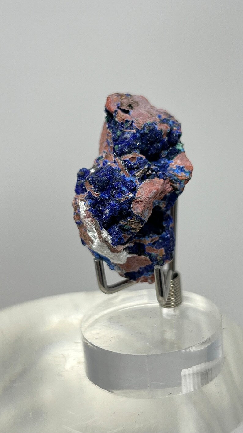 Azurite Crystals in Matrix, Morenci Mine Region, Arizona USA