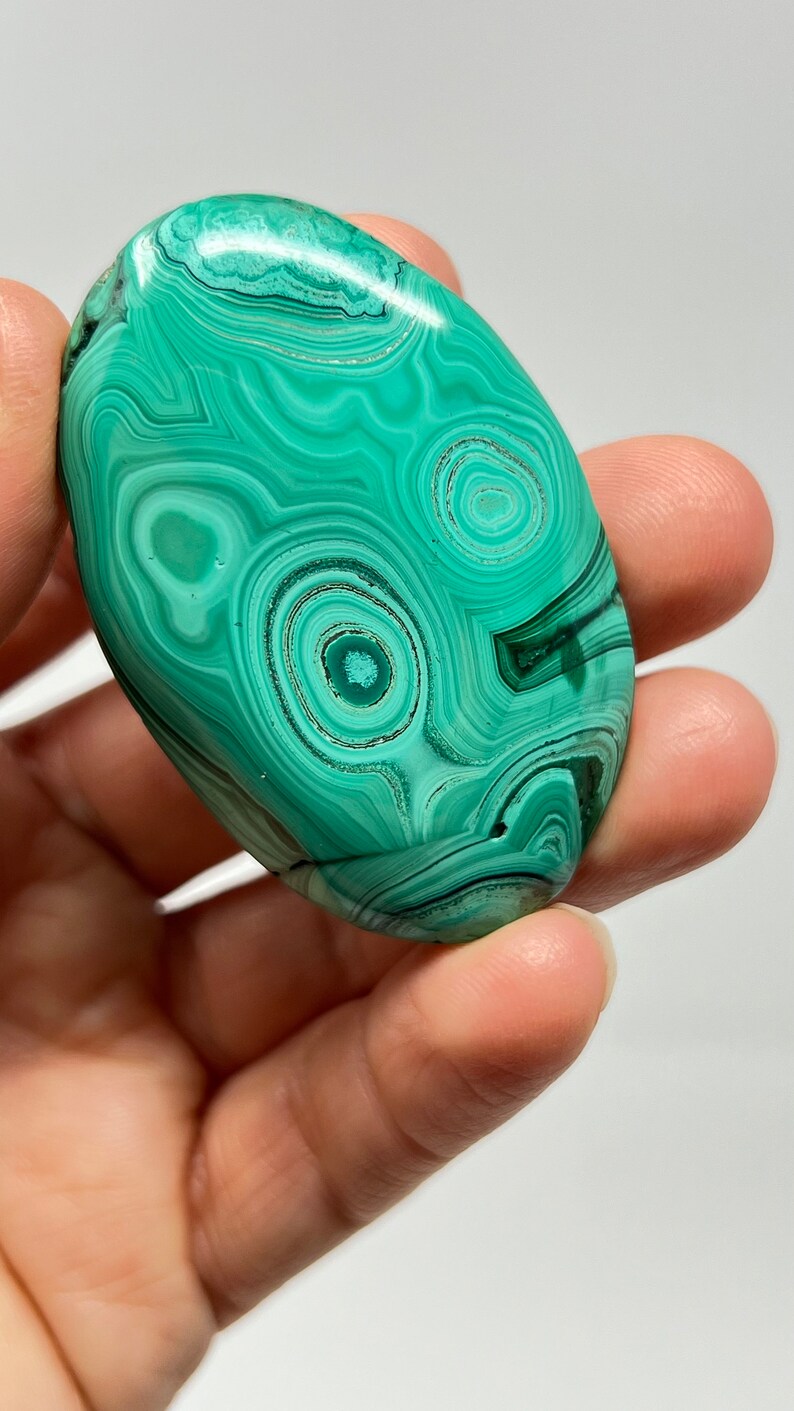 Malachite Palm Stone Africa Minerals, 50g