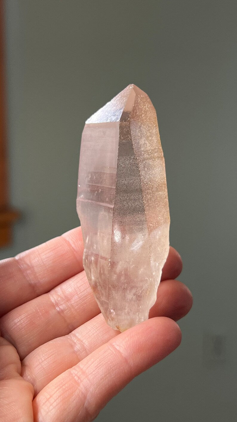 Prismatic Pink Lemurian Quartz, 75g Brazil