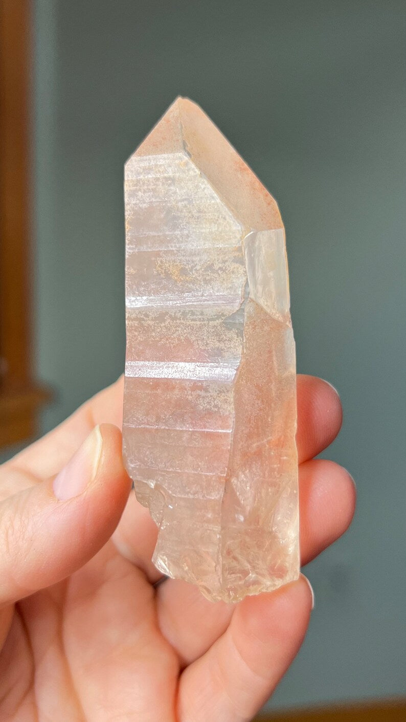 Pink Lemurian Golden Healer Quartz, Brazil