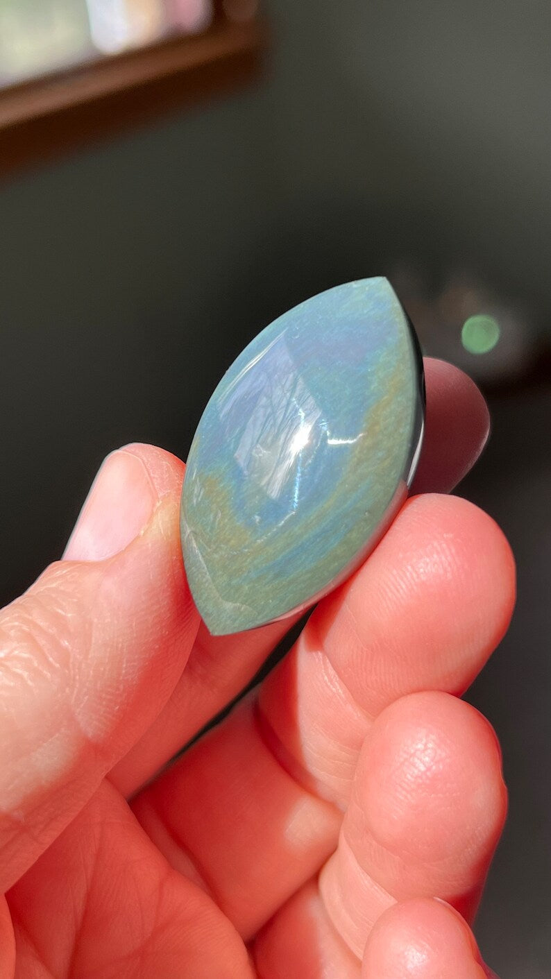 Rainbow Obsidian Drilled Pendant, 11g Mexico