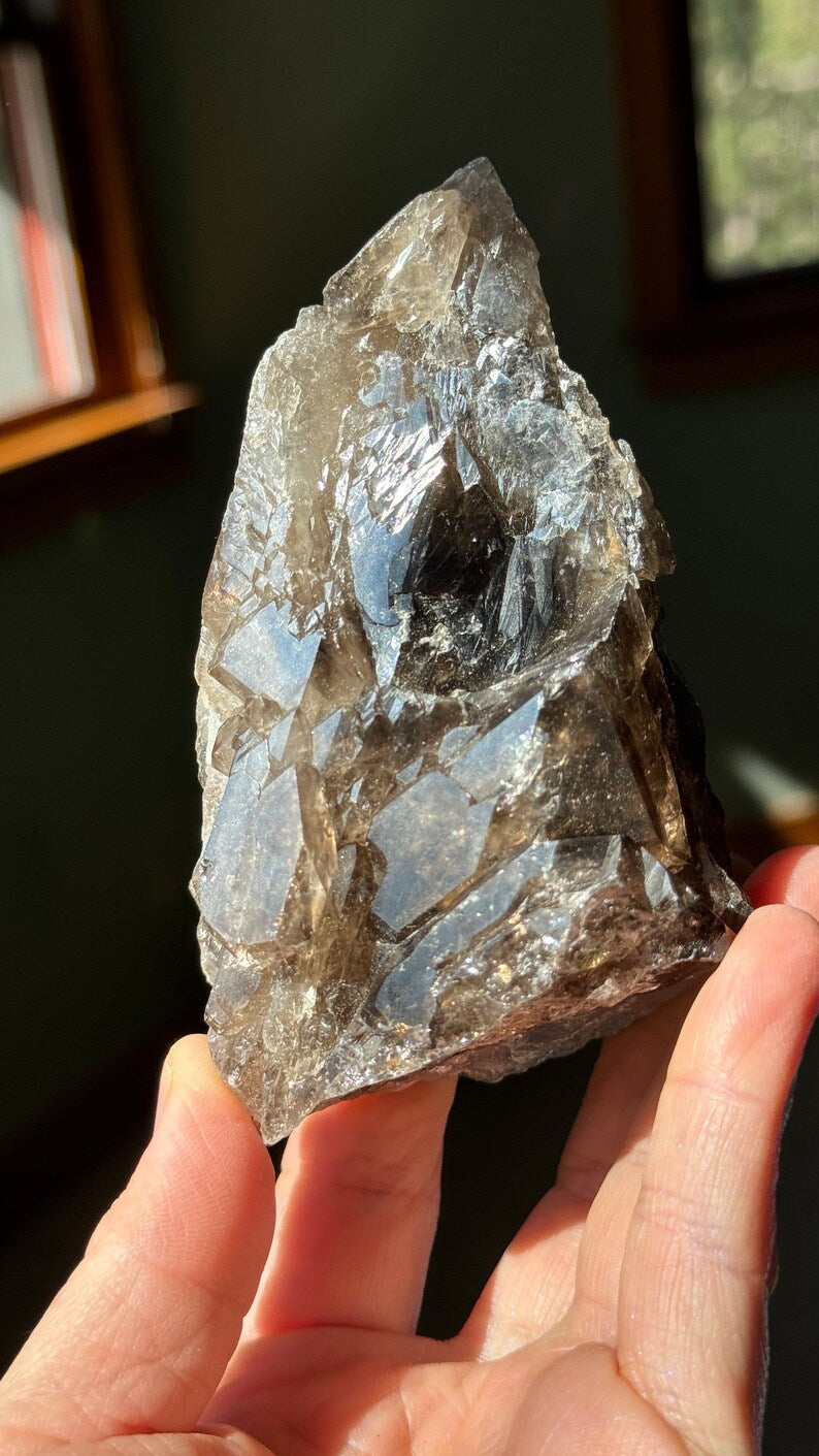 Smoky Elestial Quartz Crystal, Brazil