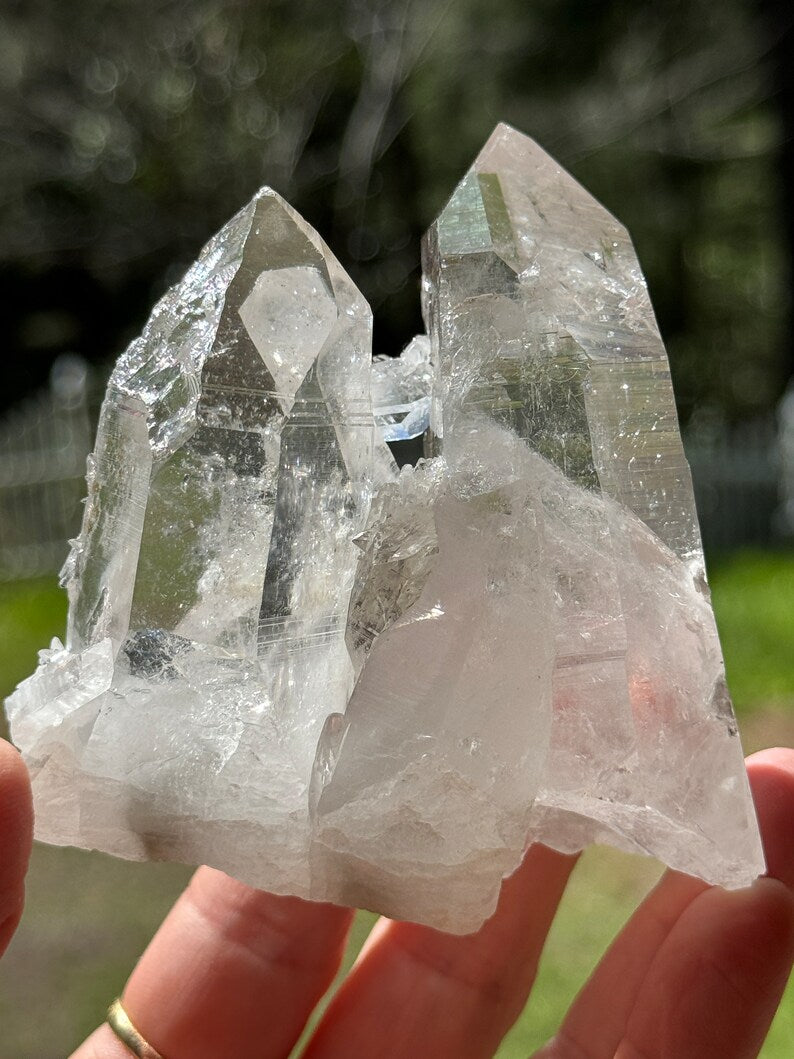 Lemurian Quartz Connection Cluster, 257g Colombia