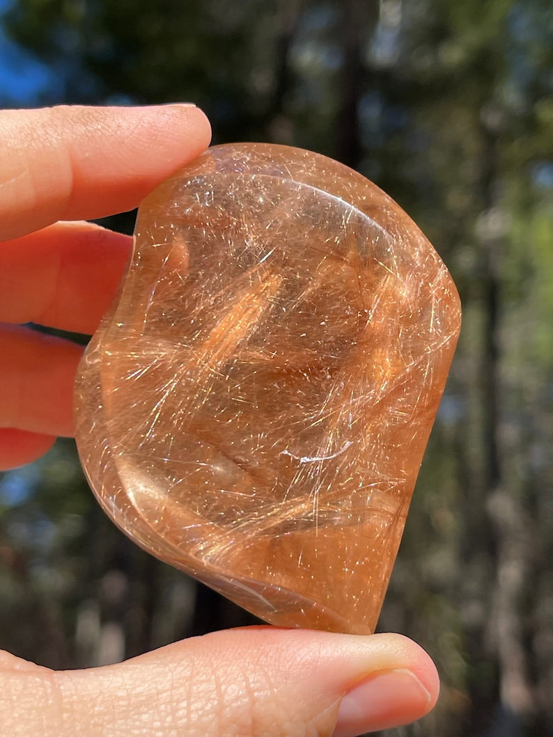 Prismatic Gold Rutile in Quartz, Lawrence Stoller, Brazil