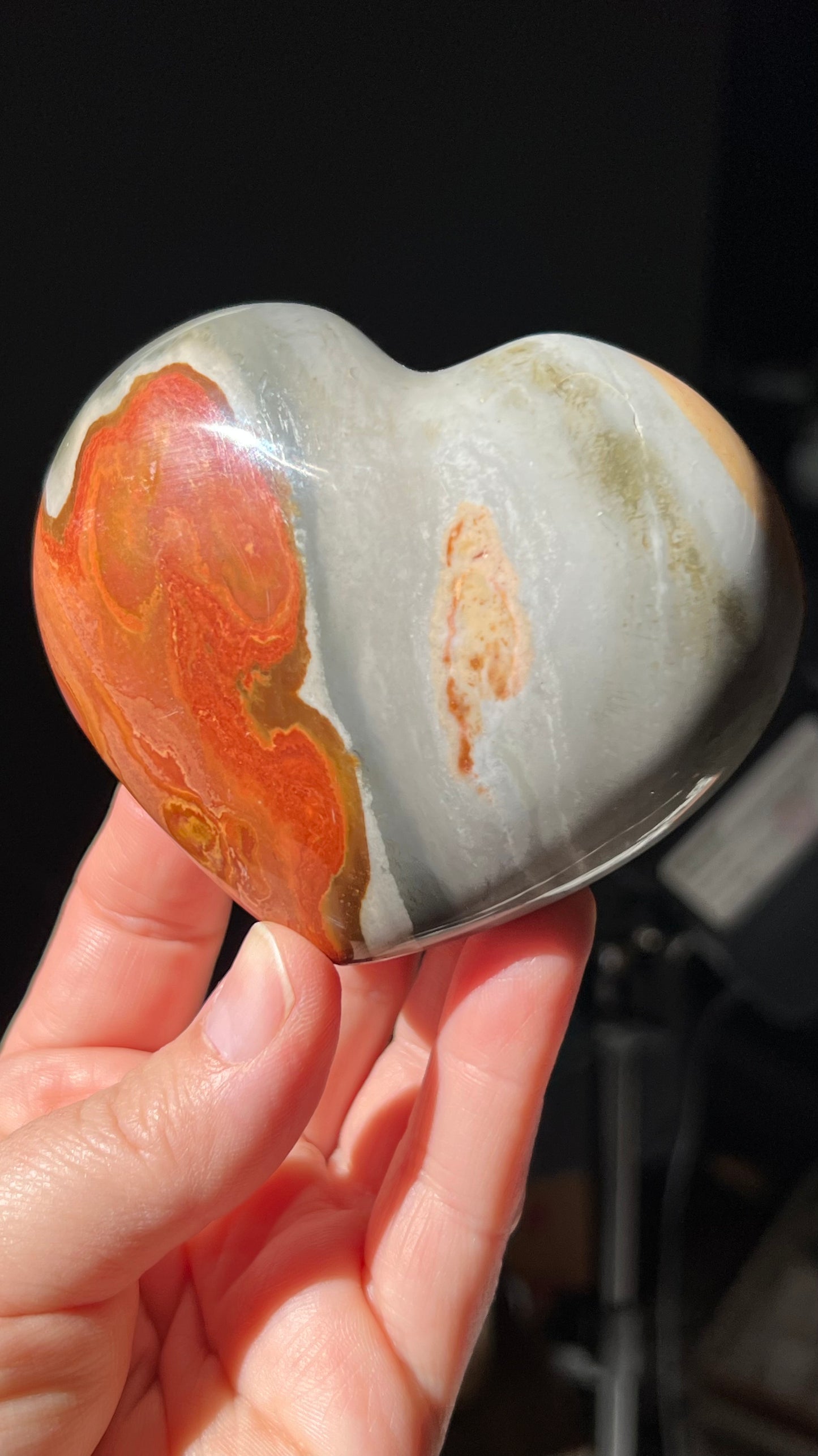 Polychrome Jasper Heart