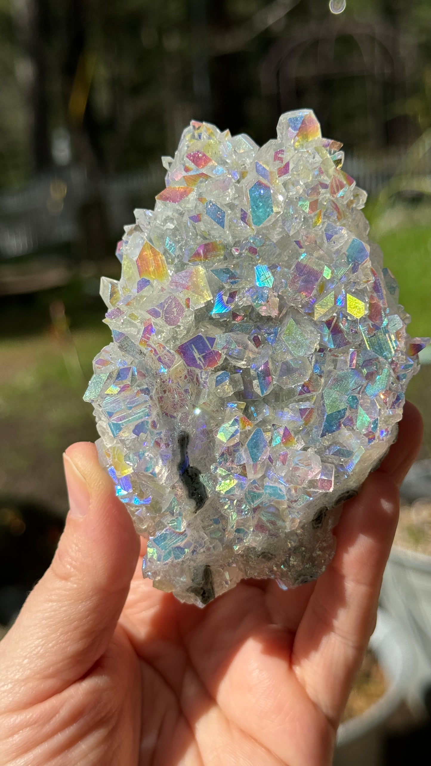 Prismatic Angel Aura Apophyllite Stalactite