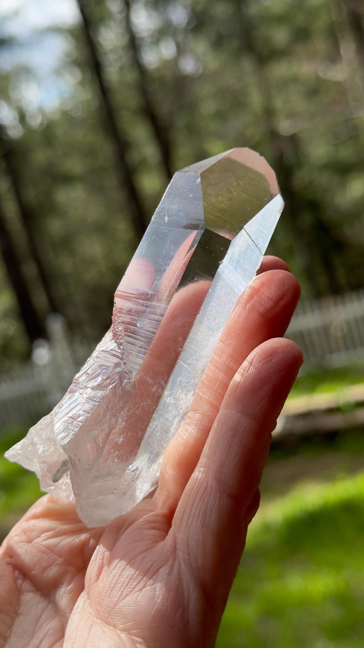 Clear Lemurian Recordkeeper Quartz, 137g Arkansas, USA