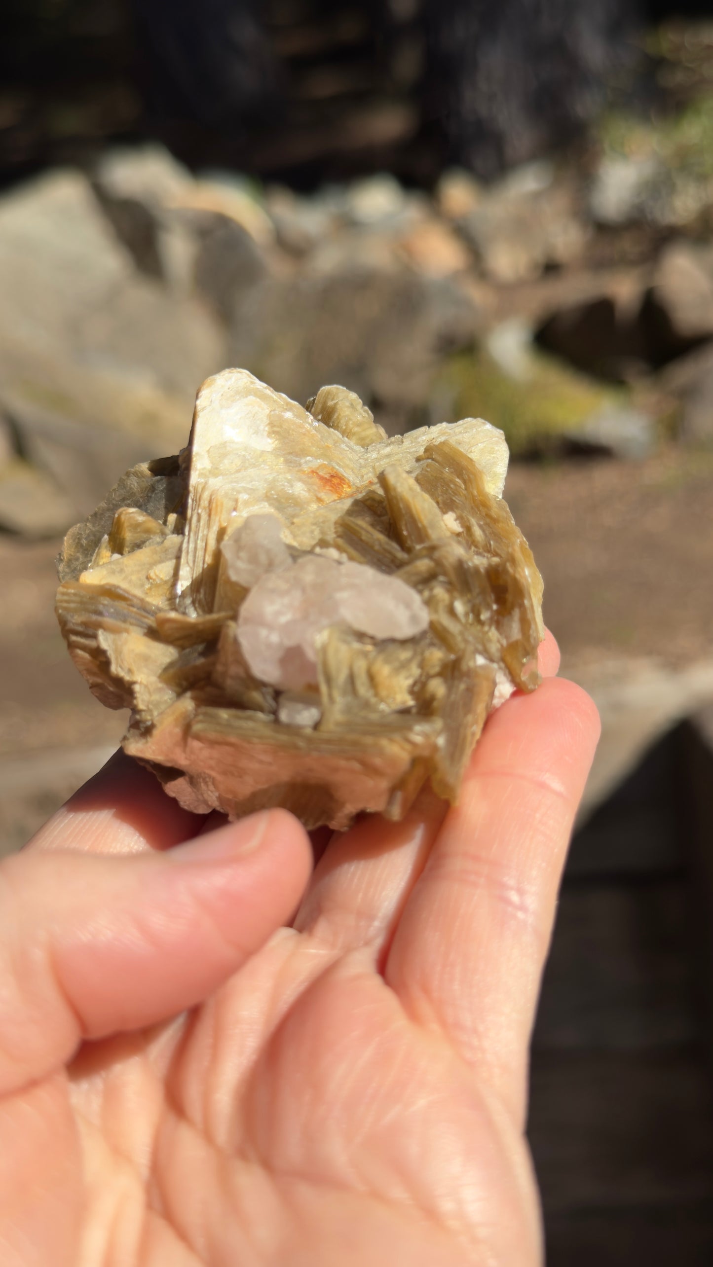 Star Mica with Crystalized Rose Quartz