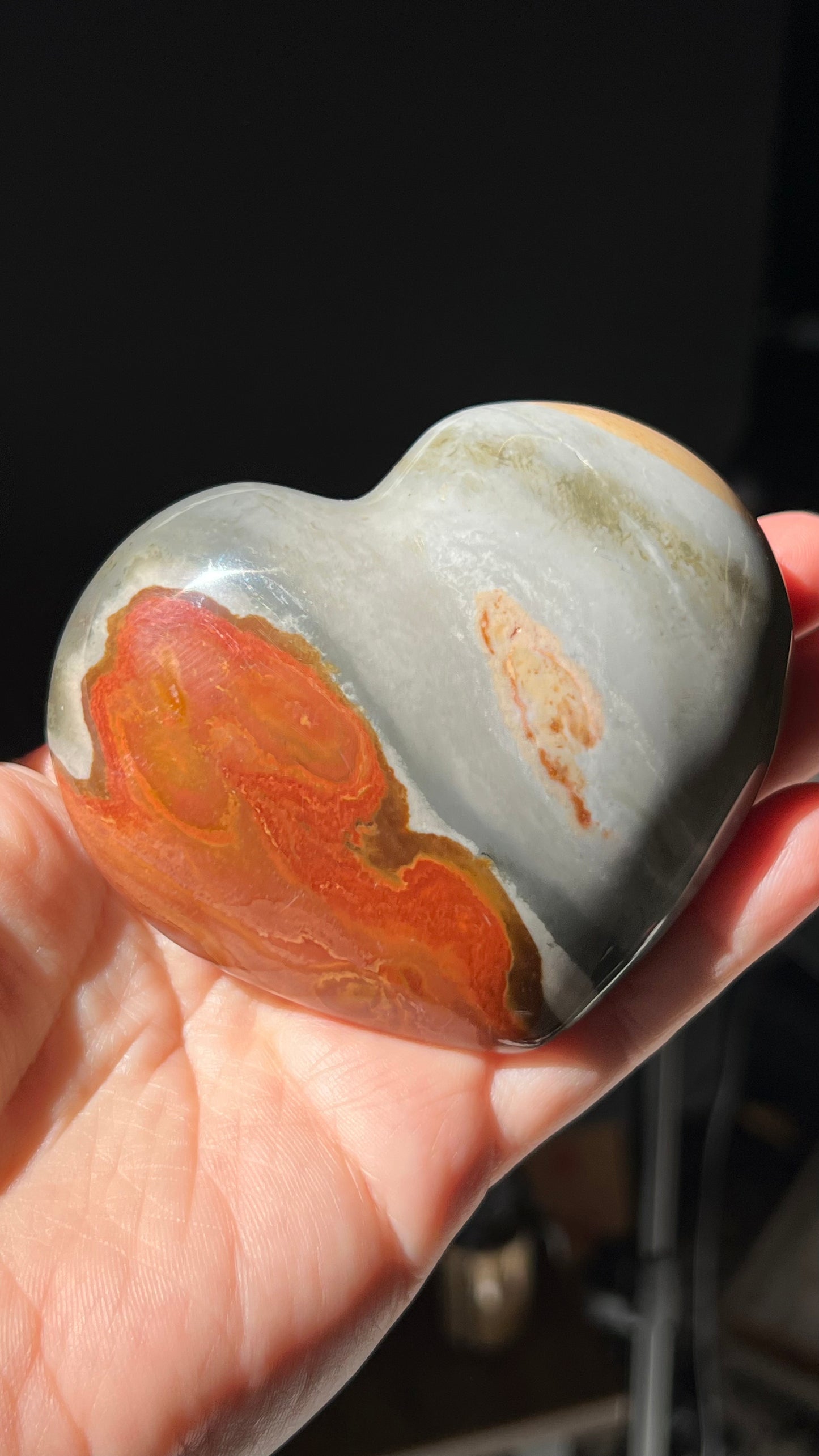 Polychrome Jasper Heart