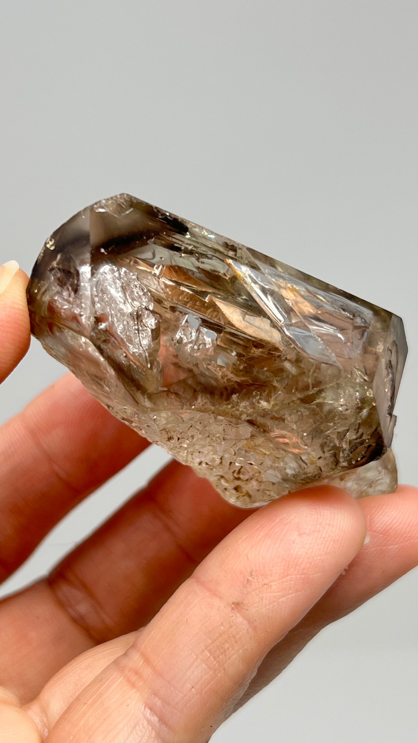 Elestial Smoky Quartz, Manifestation Crystal, Shamanic Dreamstone
