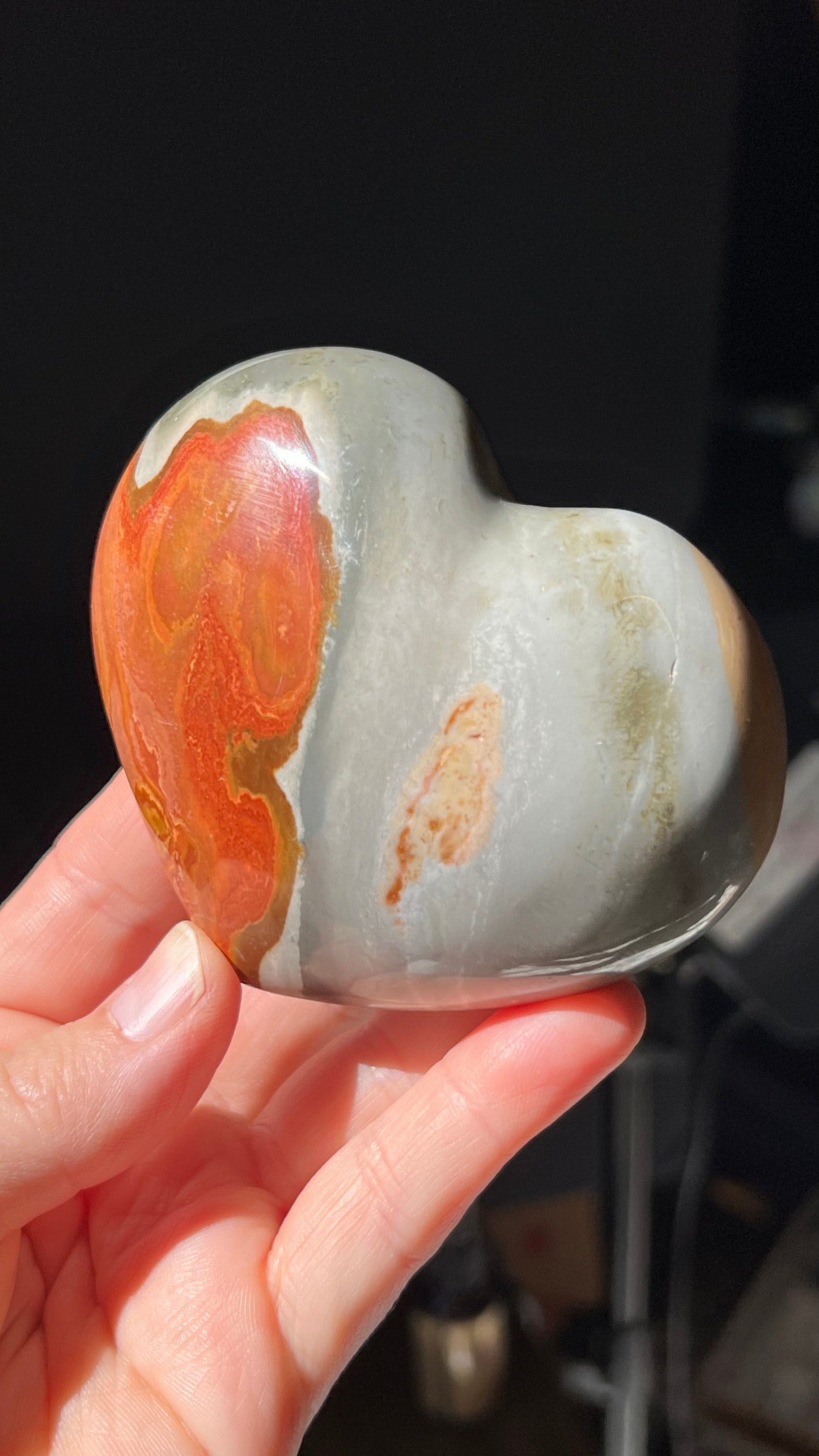 Polychrome Jasper Heart