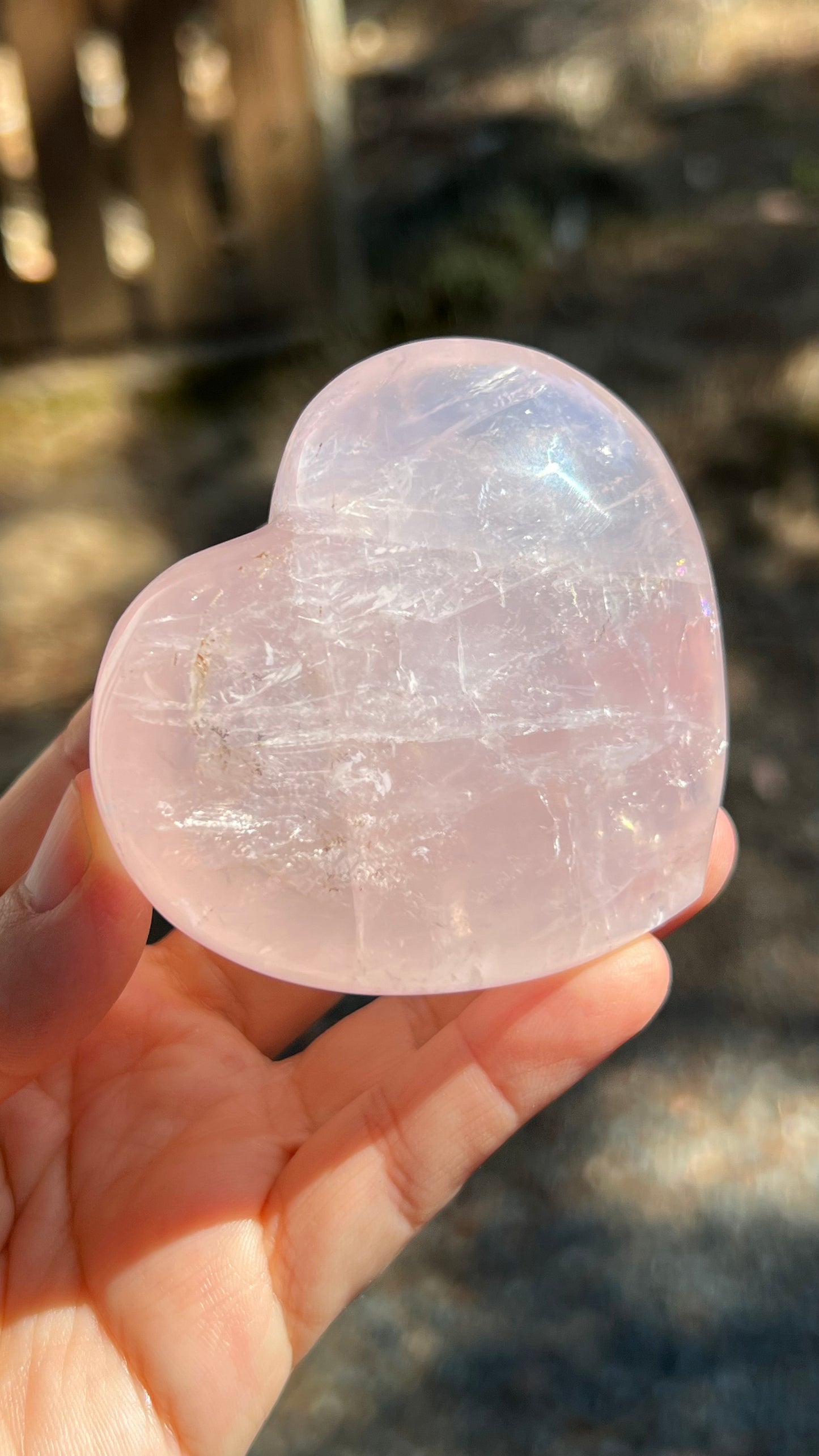 Rose Quartz Crystal Heart