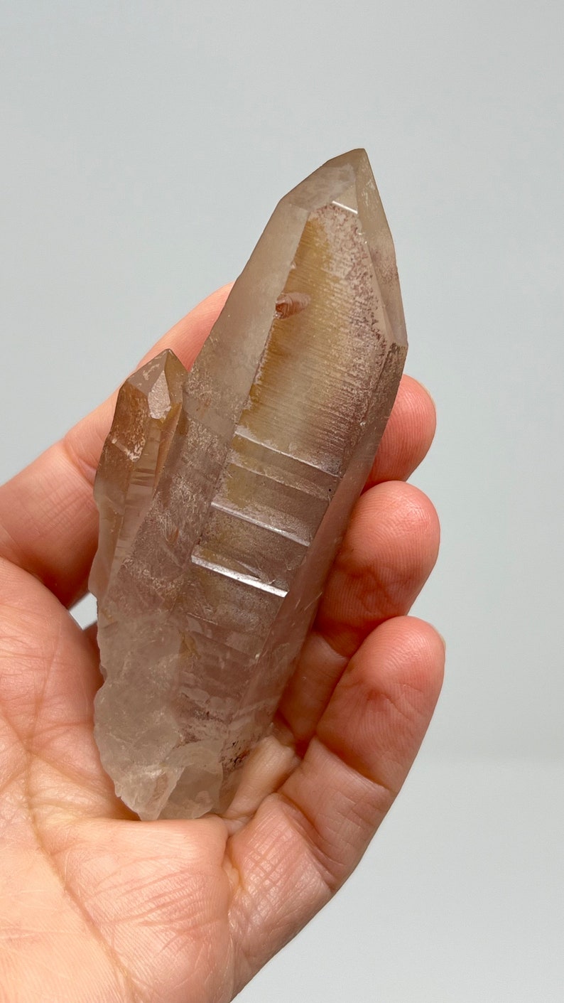 737 Pink Lemurian Recordkeeper Quartz