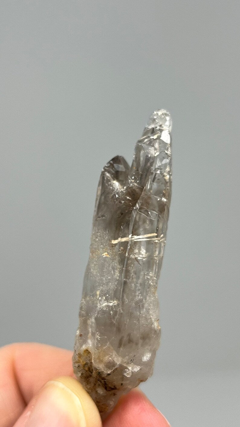 Elestial Lightbrary Smoky Quartz Lemurian, 13.5g Malawi