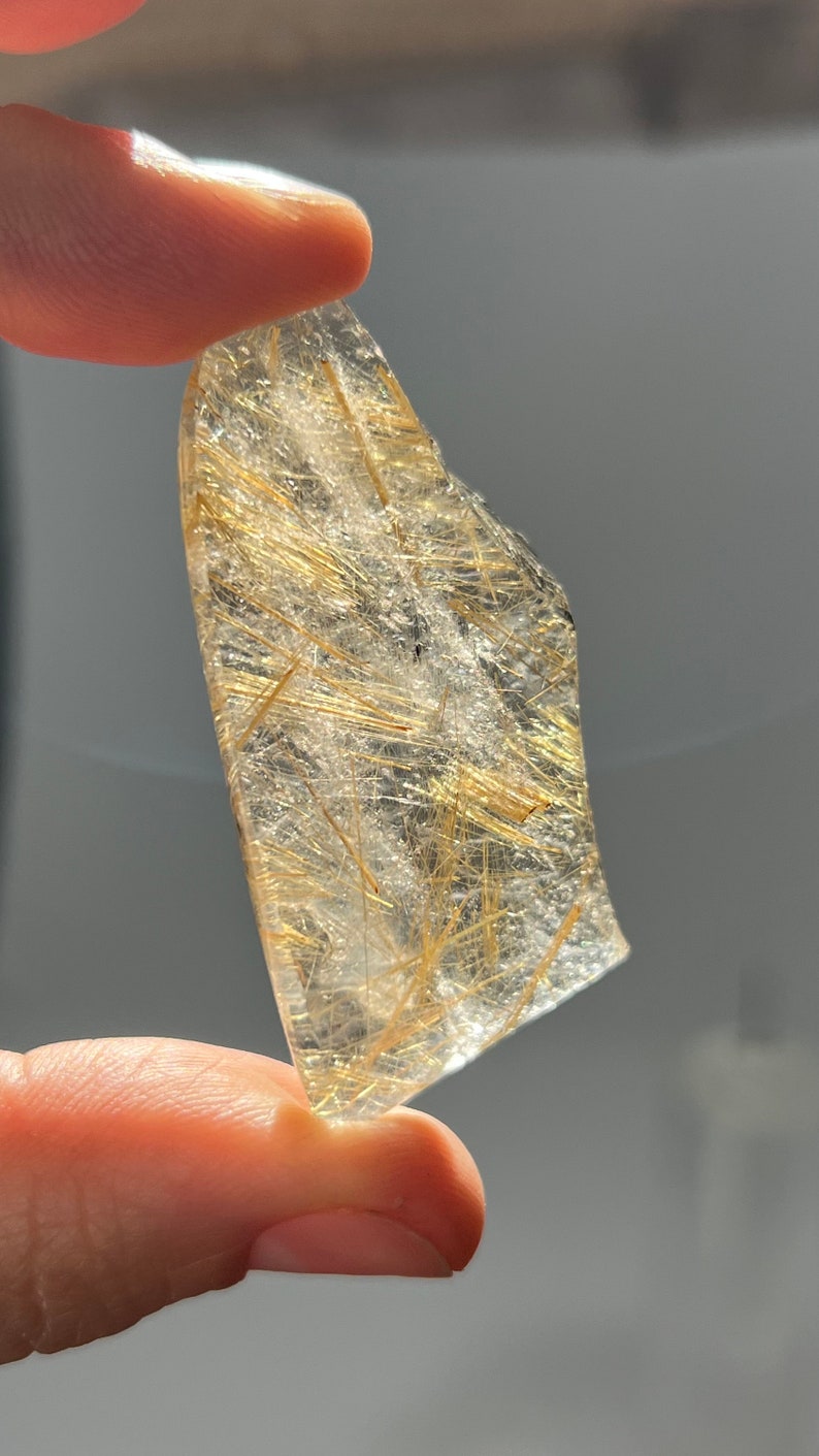 Gold Rutile in Quartz, 27g Brazil