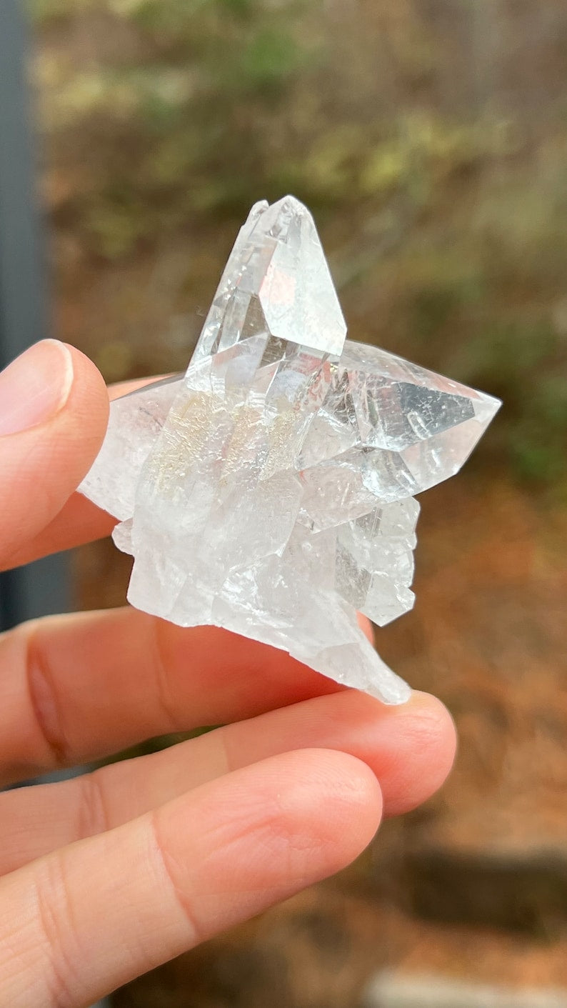 Cross Twin Lemurian Quartz, Arkansas, USA