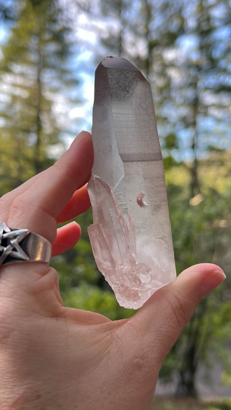 Pink Lemurian Recordkeeper Quartz