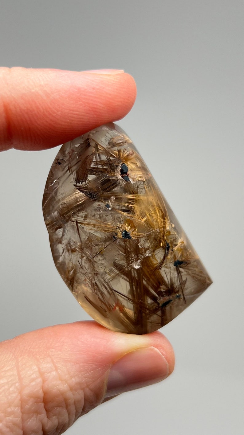 Prismatic Rutile in Quartz, 24g Brazil