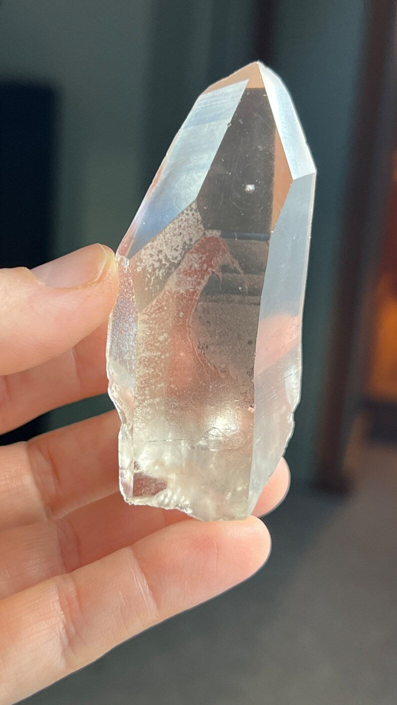 Prismatic Pink Lemurian Time-Link Quartz, Brazil