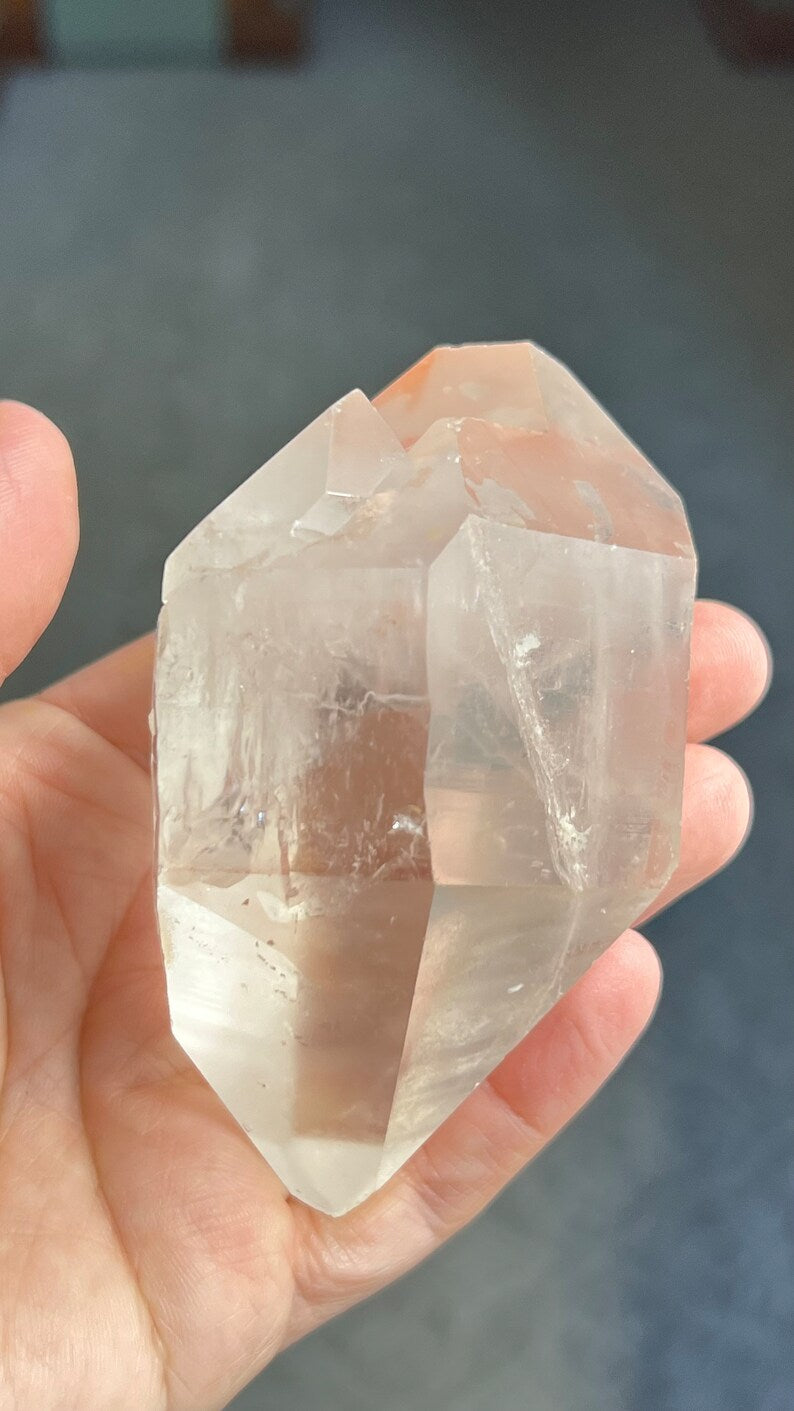 Prismatic Pink Lemurian DT Quartz