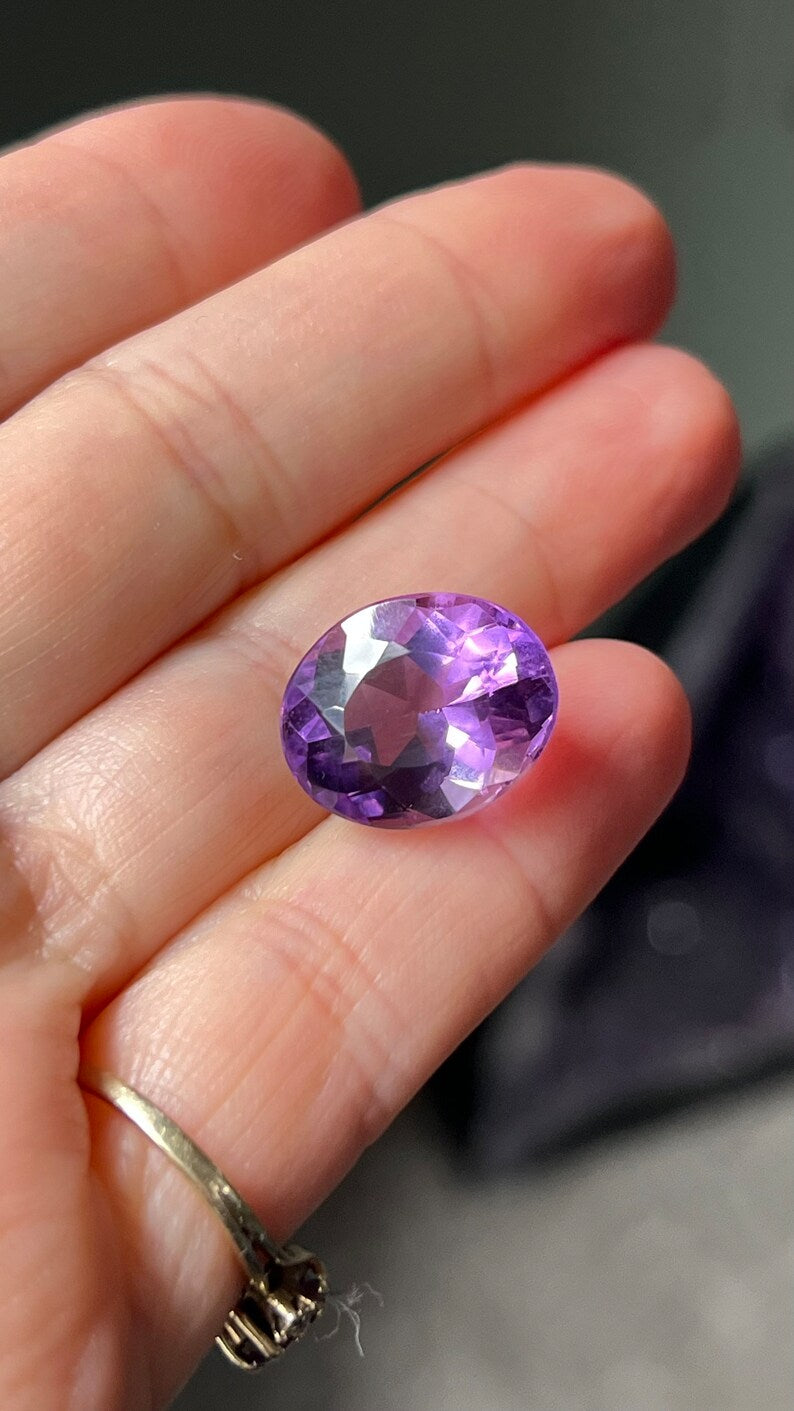 Pink Amethyst Gemstone, 13.5 ct, Four Peaks, Arizona, USA