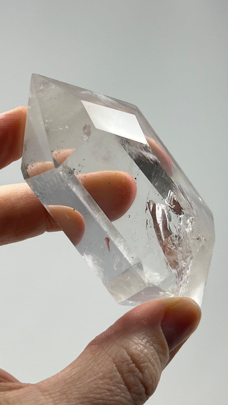 Diamond Window Clear Quartz DT Wand, Brazil
