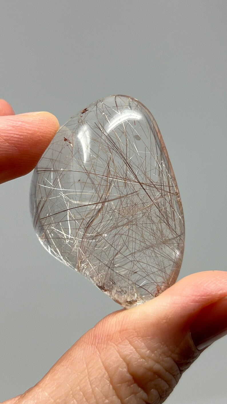 Prismatic Rutile in Quartz, 31g Brazil