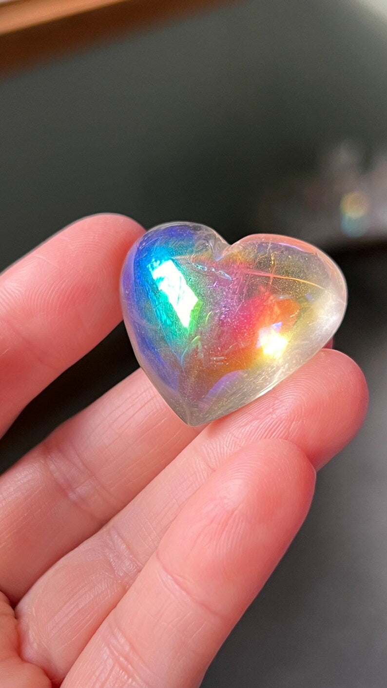 Angel Aura Citrine Heart