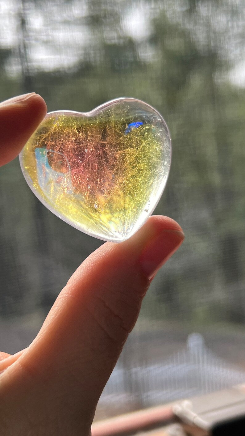 Angel Aura Quartz Heart
