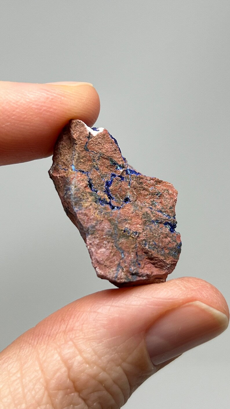 Azurite Crystals in Matrix, Morenci Mine Region, Arizona USA