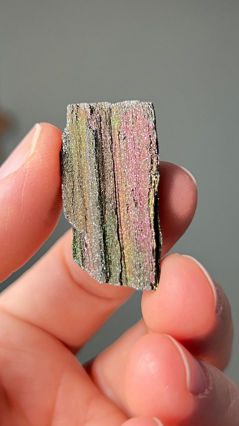 Iridescent Natural Hematite 44ct Andrade Mine, Brazil Rainbow Minerals