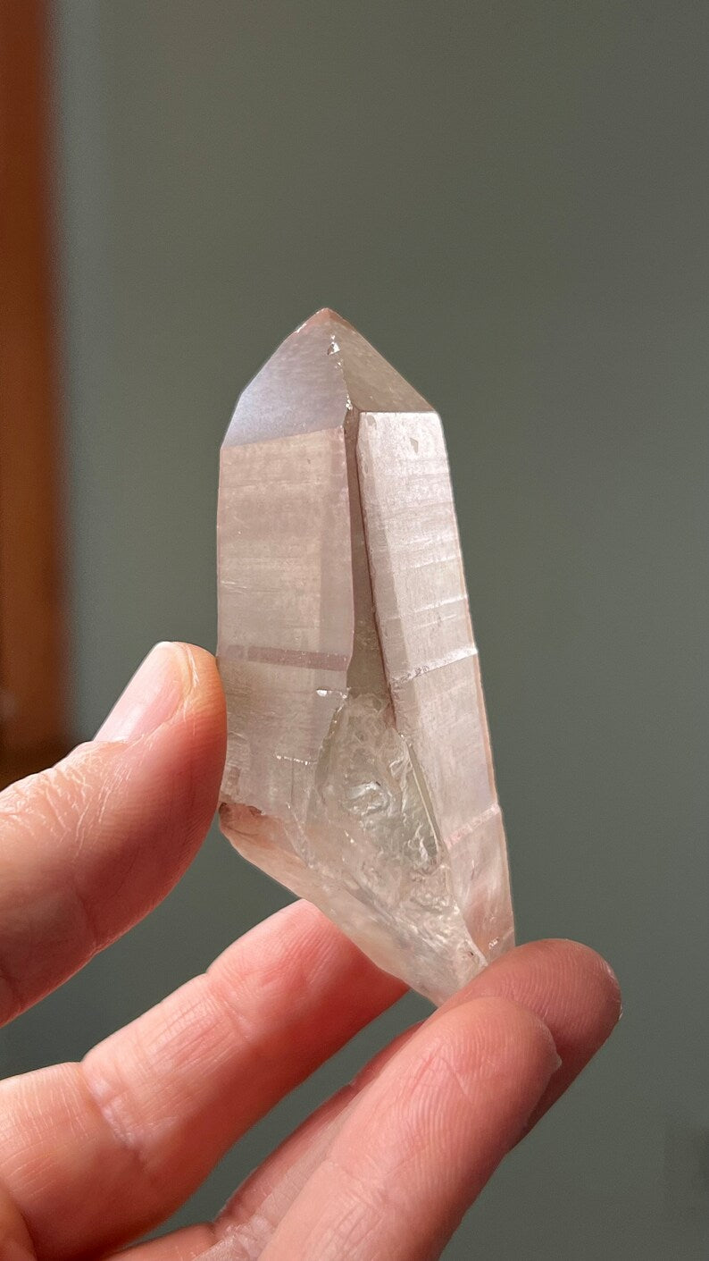Prismatic Pink Lemurian Quartz, 75g Brazil