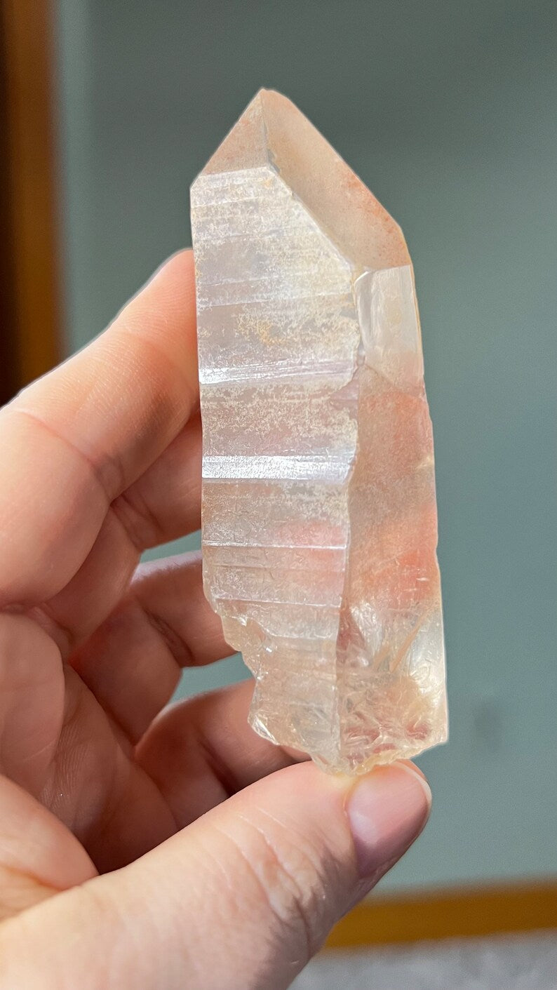 Pink Lemurian Golden Healer Quartz, Brazil