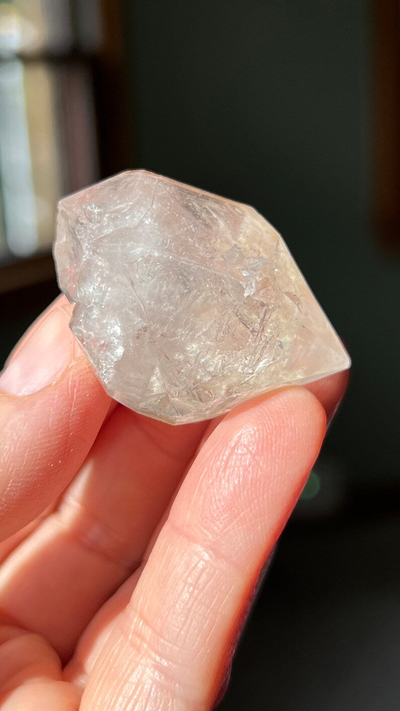 Smoky Elestial Quartz Crystal, 29g Brazil