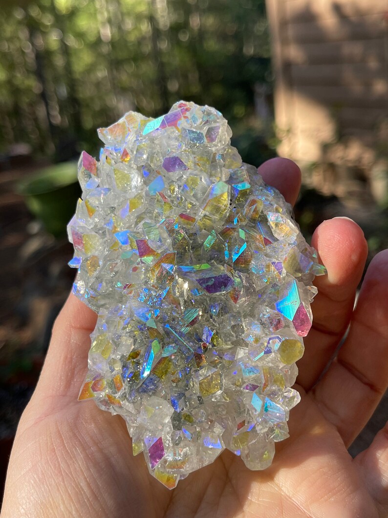 Prismatic Angel Aura Apophyllite Stalactite