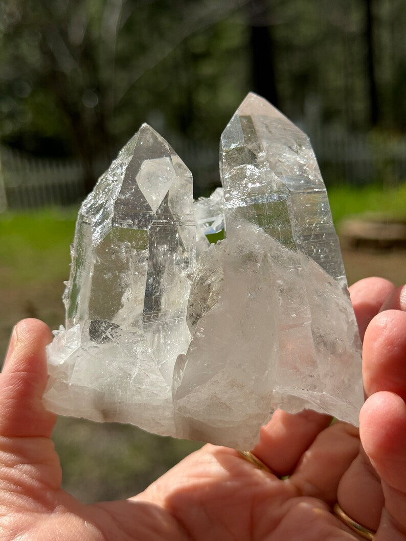 Lemurian Quartz Connection Cluster, 257g Colombia