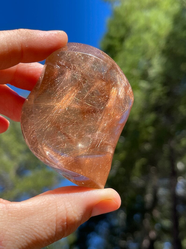 Prismatic Gold Rutile in Quartz, Lawrence Stoller, Brazil