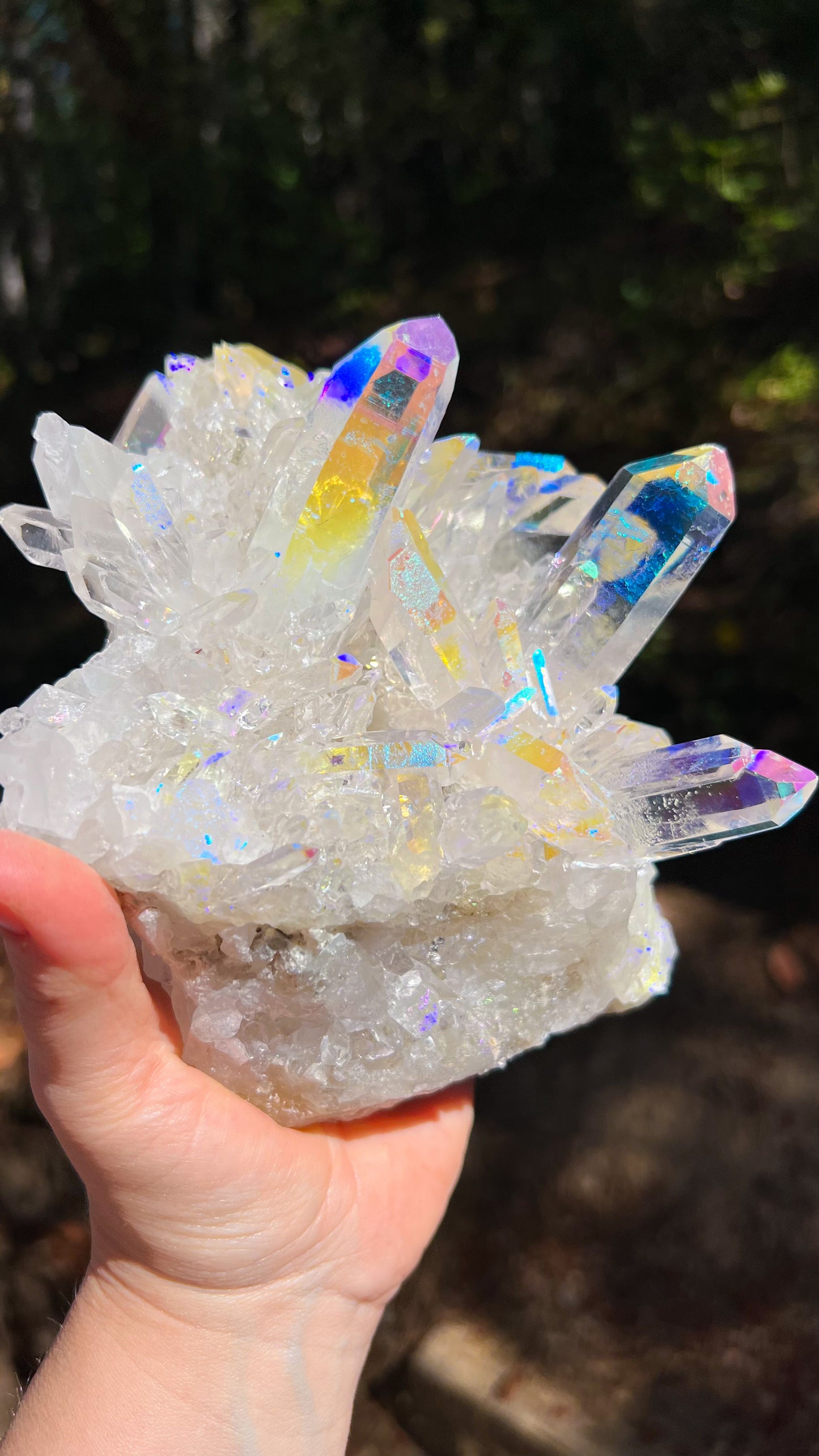 Angel Aura Quartz Cluster
