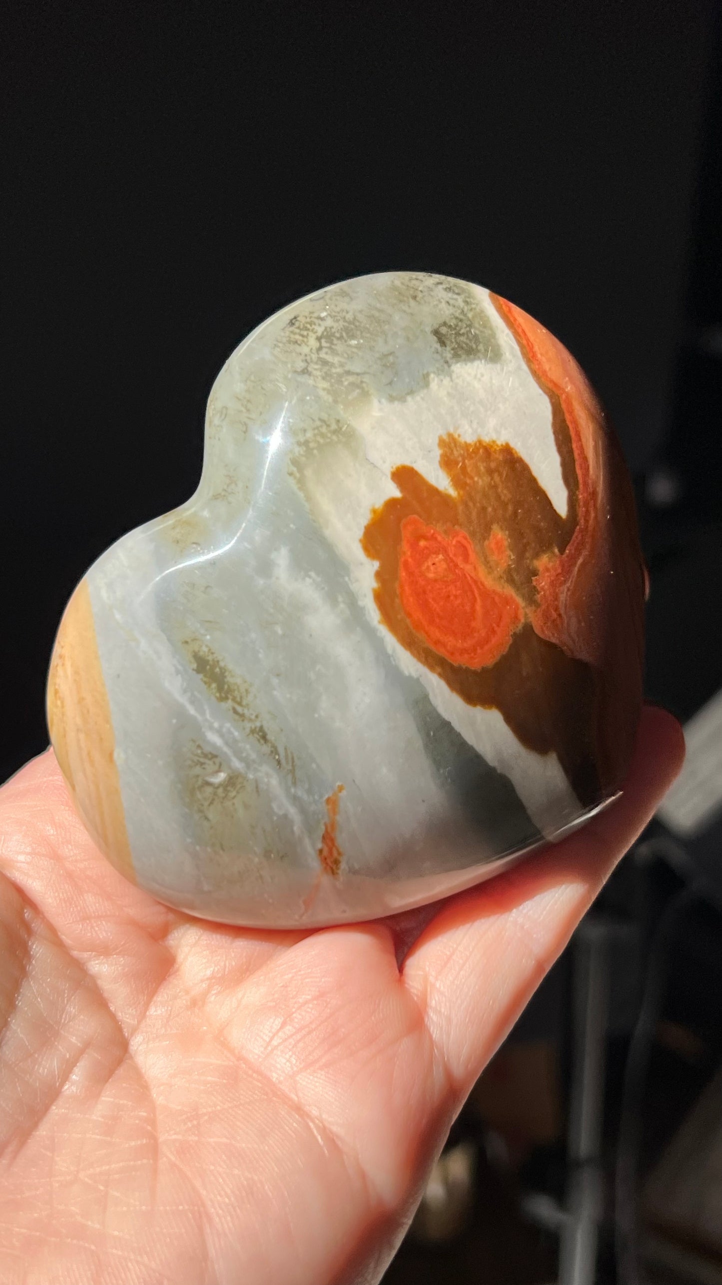 Polychrome Jasper Heart