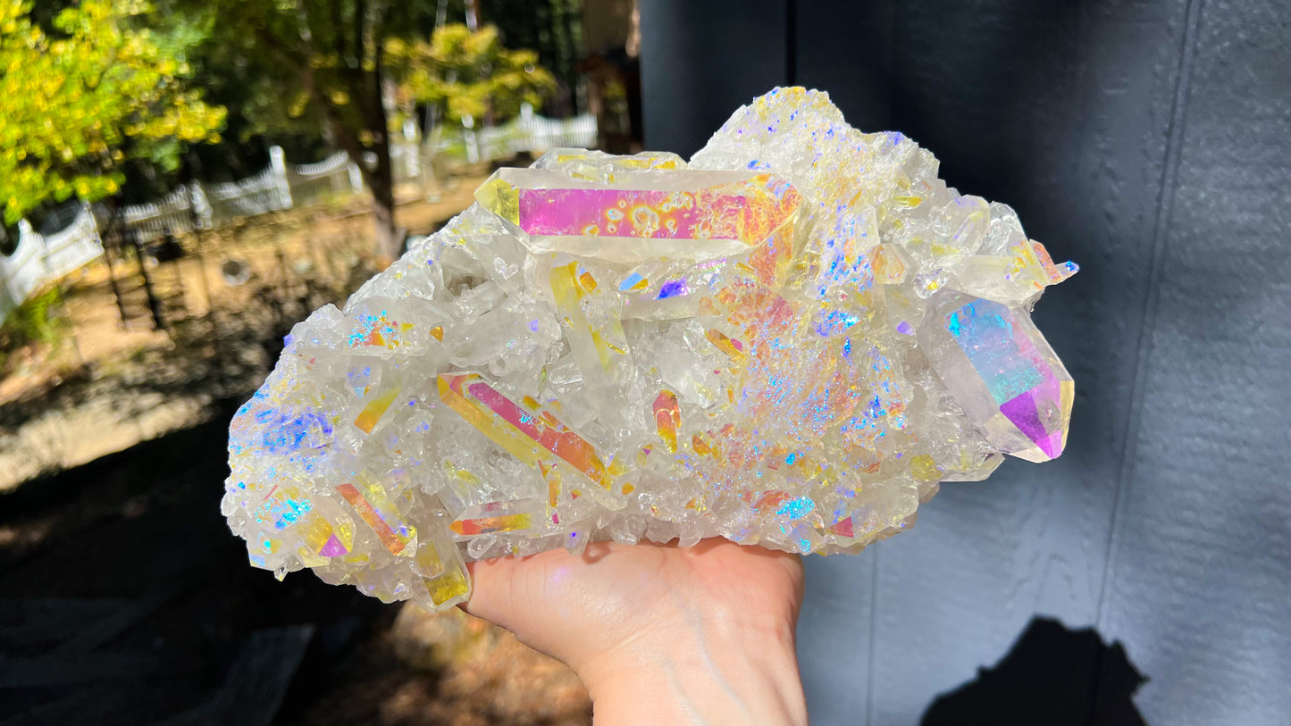 Angel Aura Quartz Cluster