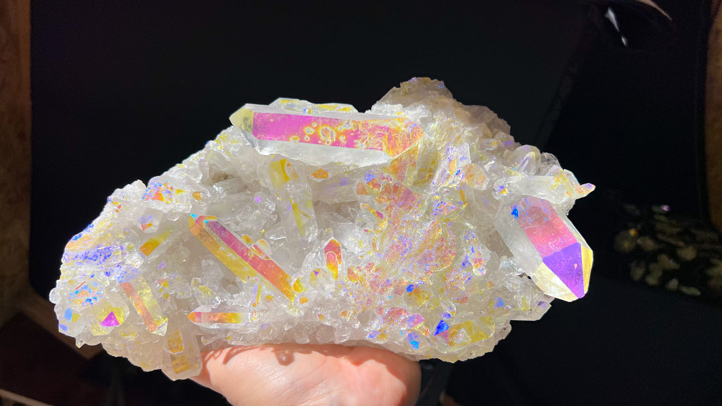 Angel Aura Quartz Cluster