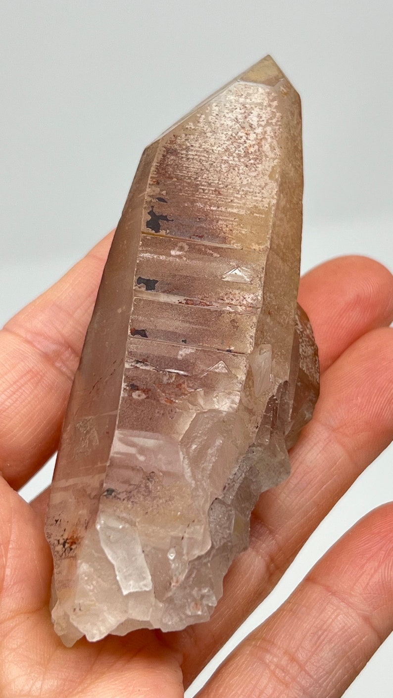 737 Pink Lemurian Recordkeeper Quartz