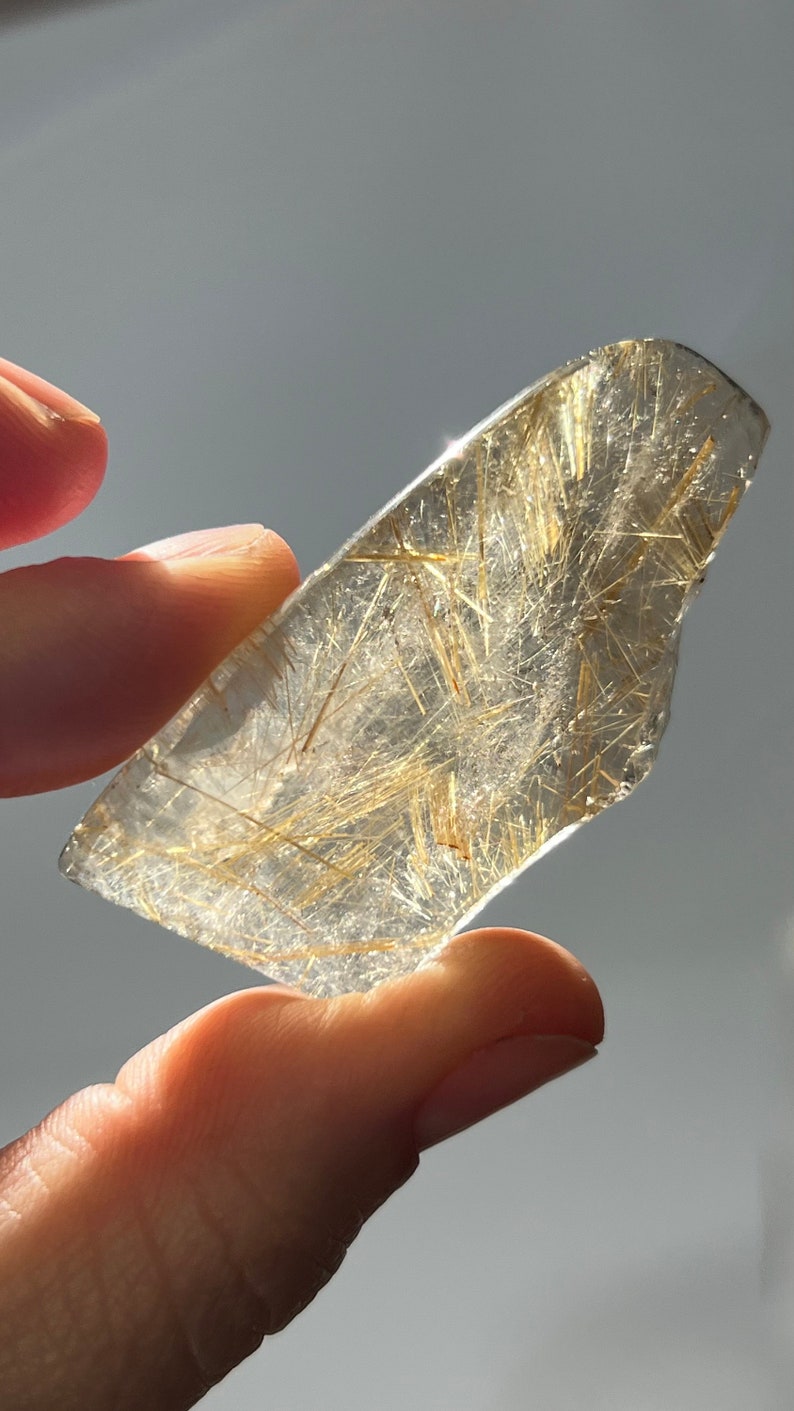 Gold Rutile in Quartz, 27g Brazil